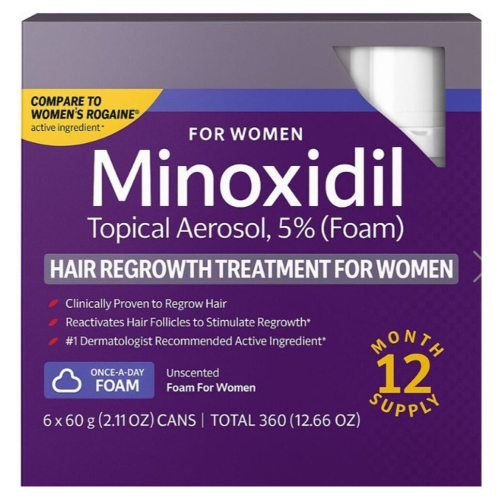 カークランド社女性用ミノキシジル 5%入りフォームタイプ60g ボトル1本2ヶ月分