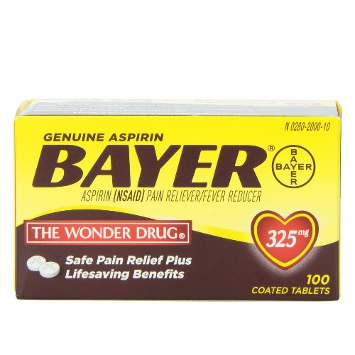 バイエル社　ジェニュイン アスピリン 325mg 100錠入り